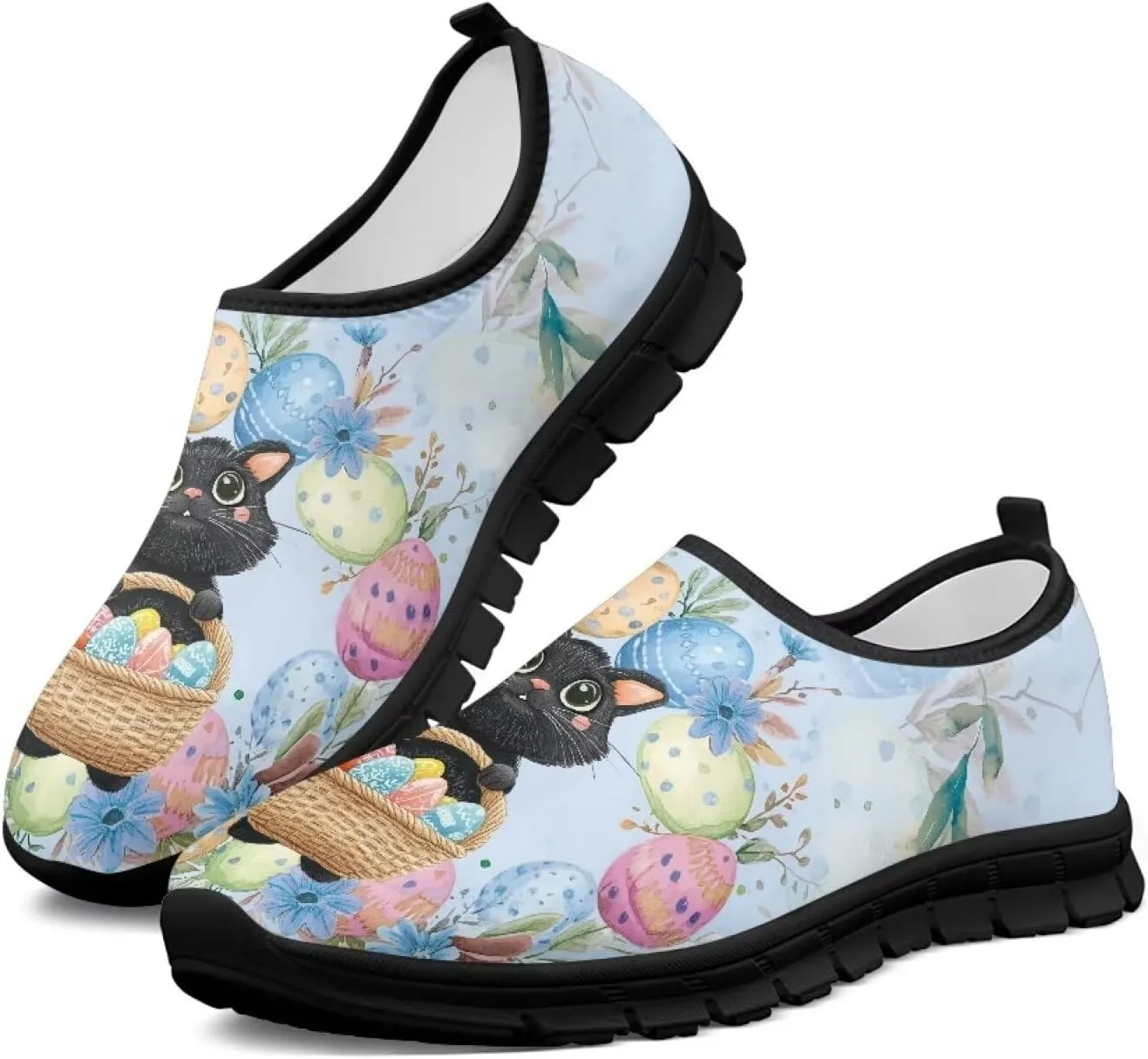 Women's Slip-On Shoes Walking Non-Slip Loafers Casual Fashion Shoes Low Top Work Sneakers Workout Shoes for Women US 5.5-11.5