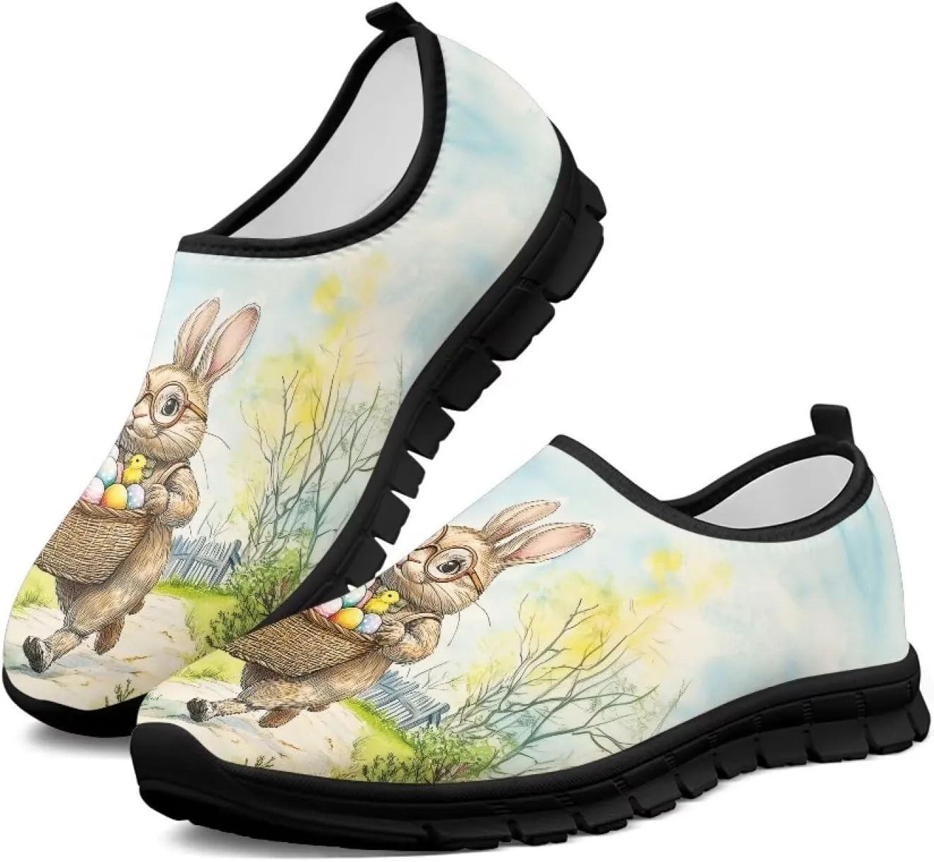 Women's Slip-On Shoes Walking Non-Slip Loafers Casual Fashion Shoes Low Top Work Sneakers Workout Shoes for Women US 5.5-11.5