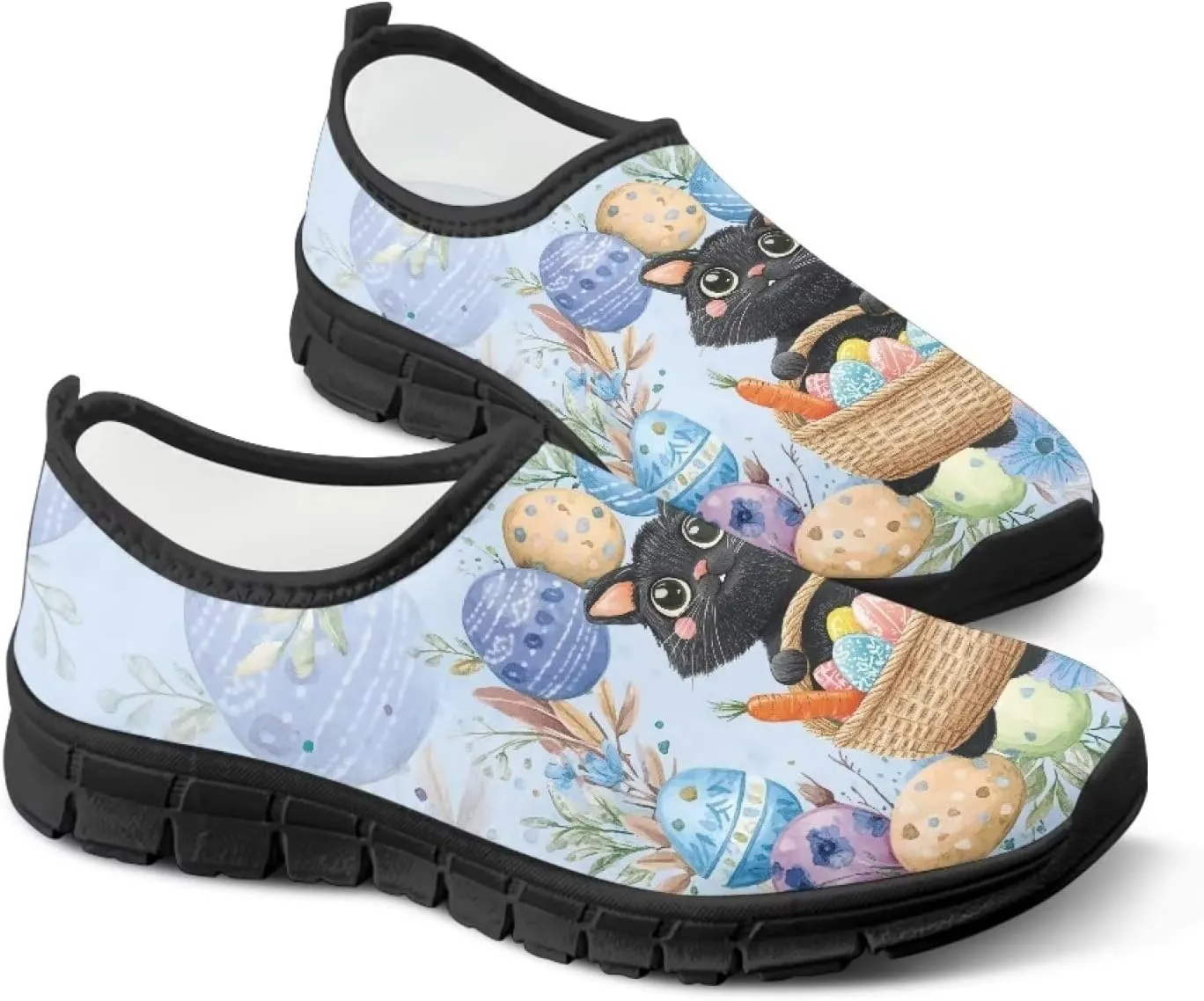 Women's Slip-On Shoes Walking Non-Slip Loafers Casual Fashion Shoes Low Top Work Sneakers Workout Shoes for Women US 5.5-11.5
