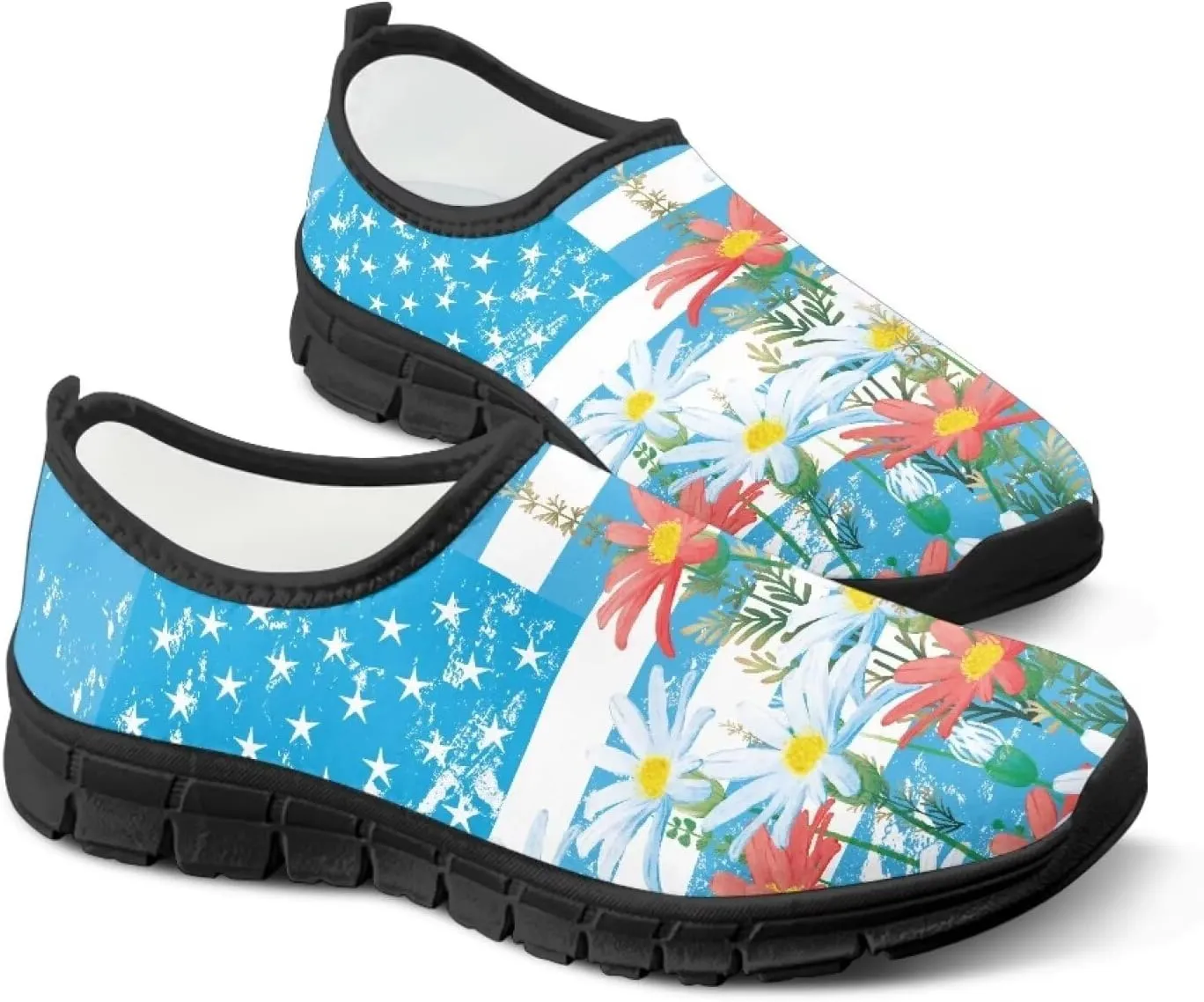 Women's Slip-On Shoes Walking Non-Slip Loafers Casual Fashion Shoes Low Top Work Sneakers Workout Shoes for Women US 5.5-11.5