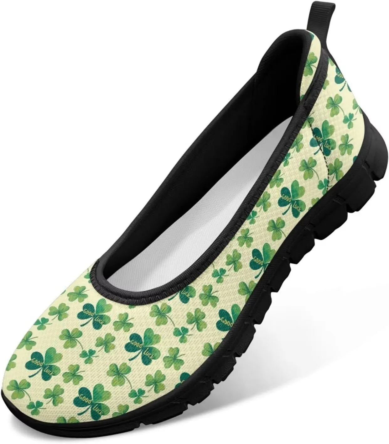 Women's Slip On Walking Sneakers Casual Fashion Flying Mesh Loafers Lightweight Dress Shoes Non-Slip Cozy Exercise Flat Shoes US Size 6-11