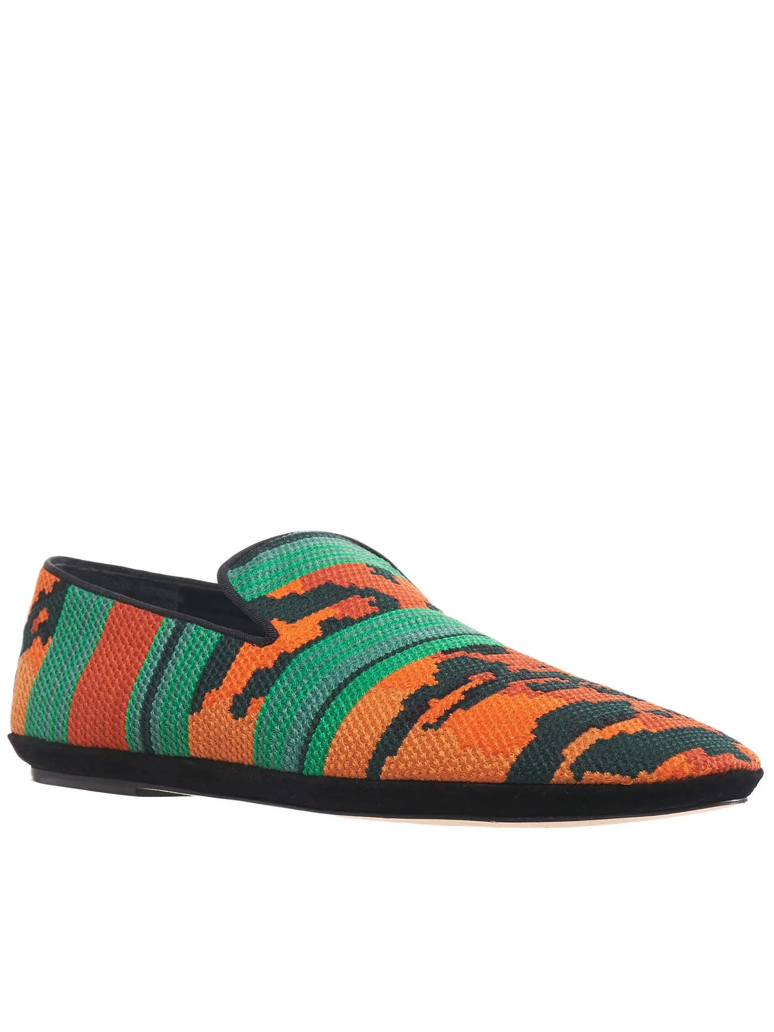 Woven Loafer (453-29-594-ORANGE-GREEN)