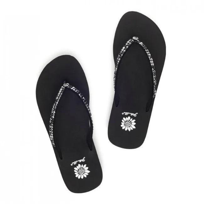 Yellow Box Girl's Jello II Sandal - Black/Pewter 25819